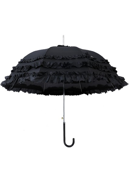 Lace Sunshade Prenses Umbrella Uzun Kolu Otomatik Sunscreen Umbrella (Yurt Dışından)