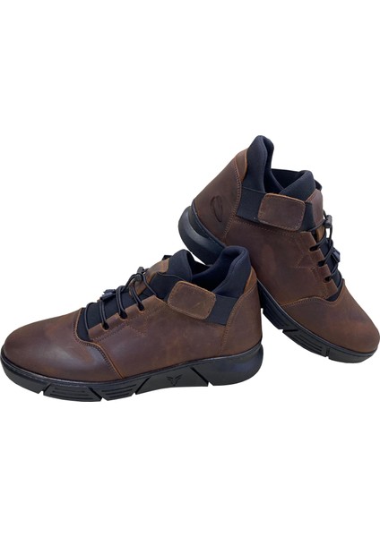 Erkek Crazy Deri Kahve Termo Taban BOT-3901-KAHVE