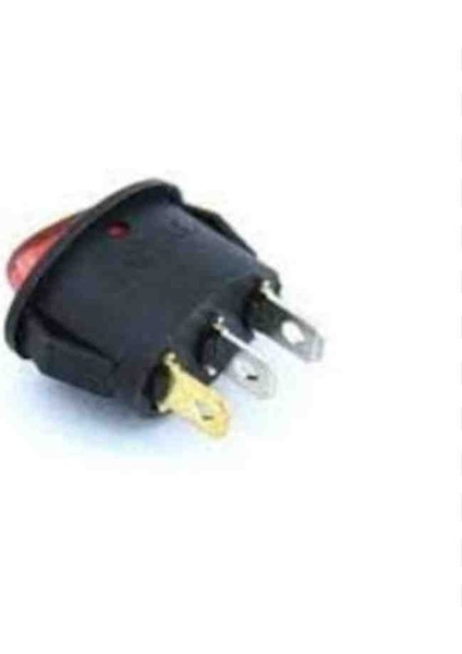 IC-134B Oval Işıklı Anahtar On-Off 3 Bacaklı Çay Makinesi Anahtar 10 Adet