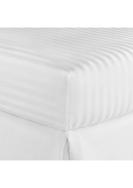 Çizgili Saten Yatak Çarşafı Lastikli 100X200 Yastık Kılıfı 50X70 Fitted Tek Kişilik Çarşaf Seti modelleri