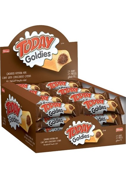 Today Goldies Çikolata Kremalı 35  gr 24'lü (1 Kutu)