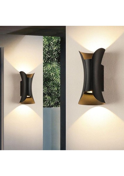 10 Watt Gün Işığı LED Armatür, Villa, Bungalov, Bahçe, Balkon Apliği, Modern LED Aplik, Şık Armatür