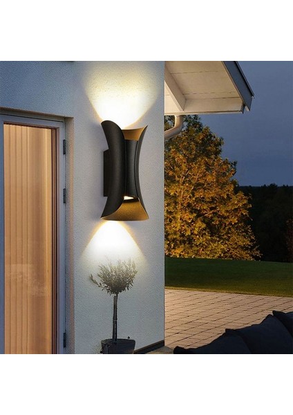 10 Watt Gün Işığı LED Armatür, Villa, Bungalov, Bahçe, Balkon Apliği, Modern LED Aplik, Şık Armatür