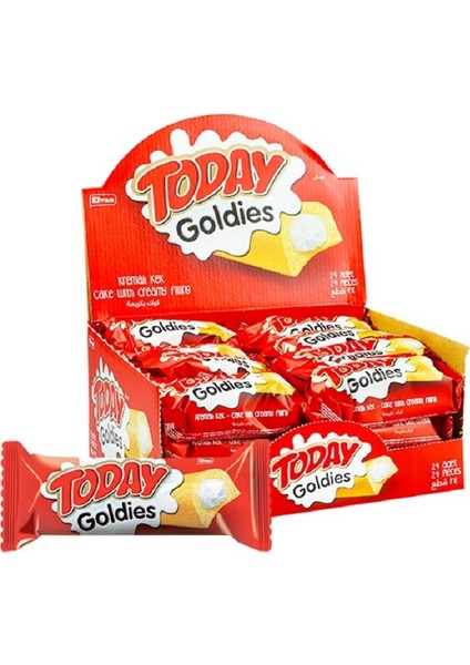 Today Goldies Sütlü  40 gr. 24 Adet (1 Kutu)