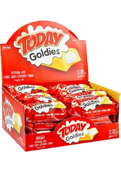 Today Goldies Sütlü  40 gr. 24 Adet (1 Kutu)