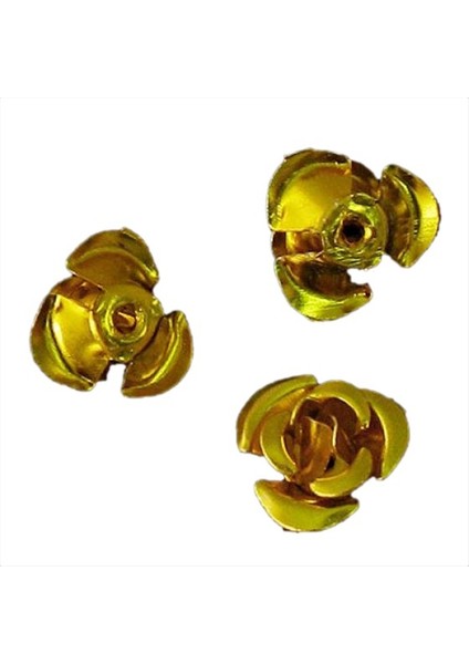 50 Parça. 8mm Alüminyum Boncuk Alüminyum Gül Boncuk - Altın (Yurt Dışından) modelleri