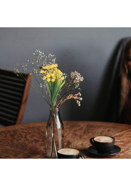 8 Adet Açık Uv Dayanıklı Bitkiler, 8 Şube Sahte Plastik Yeşillik Çalılar Bitkiler Kapalı Dış Asılı Ekici Mutfak Ev Düğün Ofis Bahçe Dekor Sarı (Yurt Dışından) indirimleri