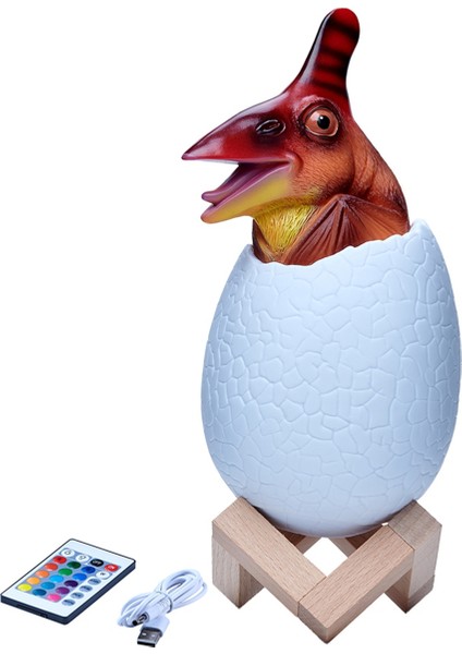 3D Gece Lambası Pterosaur Yumurta Masa Lambası 16 Renk Dokunmatik Uzaktan Kumanda Karikatür Masa Lambaları Çocuk Ev Dekor Için (Yurt Dışından)