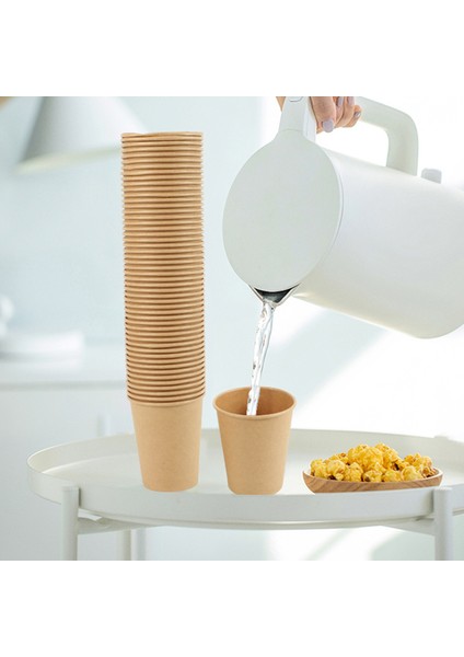 100 Adet/paket Kağıt Kahve Fincanı Tek Kullanımlık Kağıt Bardak Çevre Dostu Çay Bardağı Içme Aksesuarları (Yurt Dışından)