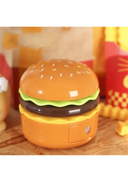 Çocuklar Için Sevimli Masa Lambası, Kalemtıraş ile Ayarlanabilir Boyun Dokunmatik Anahtarlı Şarj Edilebilir Hamburger Küçük Masa Lambası (Yurt Dışından) modelleri