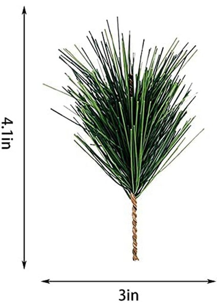 60 Pc Yapay Yeşil Çam Iğneleri Dalları-Küçük Çam Dalları Kaynaklanıyor-Noel Çelenk Için Yeşillik Çam Seçtikleri (Yurt Dışından) fiyatları