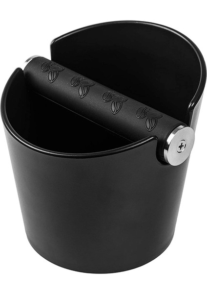 Espresso Knock Box 4,8 Inç Şok Emici Dayanıklı Barista Stili Vuruş Kutusu, Çıkarılabilir Vuruş Çubuğu ve Tabansız Hediye (Yuvarlak) (Yurt Dışından)