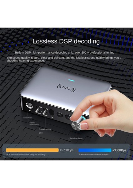 Nfc Bluetooth Ses Adaptörü Fiber Optik Bluetooth Alıcı Verici Bluetooth 5.1 Ses Adaptörü (Yurt Dışından)