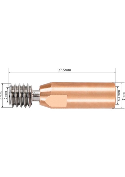 5pcs Tüm Metal Bi-Metal CR10-CRAZY Isı Kırma Boğazı 3 V2 5 -10S Pro Hotend 3D Yazıcı Için (Yurt Dışından)