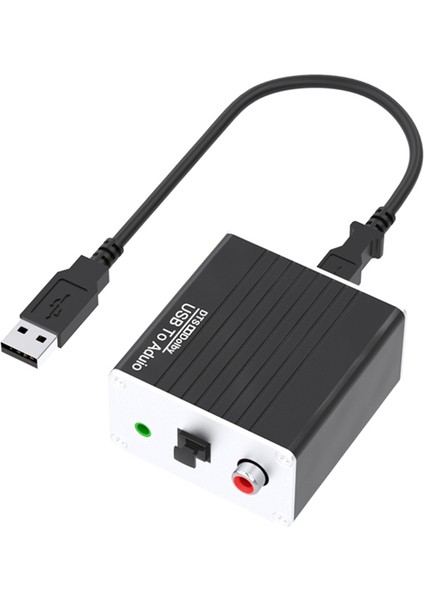 Usb'den Ses Dönüştürücü Pc Ses Kartına 3,5 mm Hoparlör Aux Dönüştürücü Fiber Koaksiyel Dts 5.1 Kaynak Kodu (Yurt Dışından)