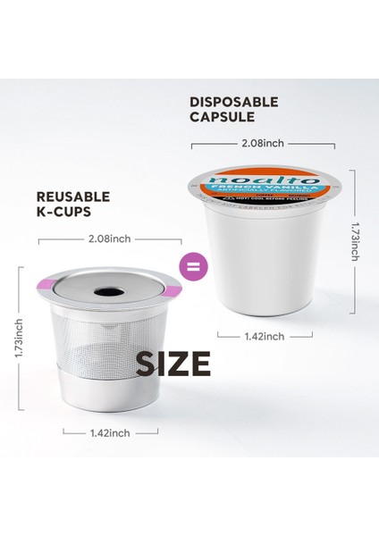 K-Mini Plus Kahve Filtresi Için Paslanmaz Çelik Kahve Kapsül Bardağı Yeniden Kullanılabilir K Fincan (Yurt Dışından) indirimleri