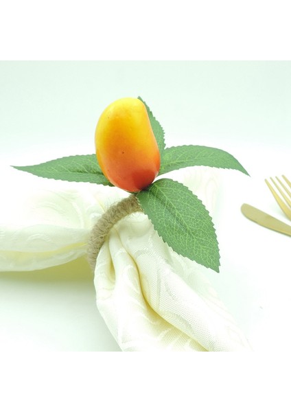 Düğün Için 6 Adet Simülasyon Meyve Peçete Halkası Peçete Tokası, Noel, Şükran Günü, Doğum Günü (Yurt Dışından) fiyatları