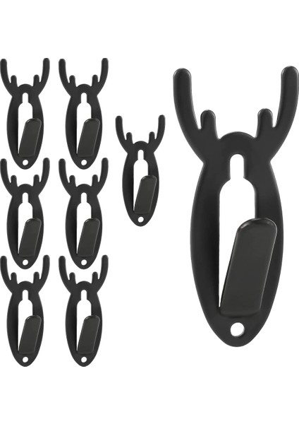 8 Paket Geyik Kafatası Kanca, Çelik Avrupa Montaj Kafatası Askısı Geyik Kafatası Asılı Oturma Odası, Yatak Odası Için Kolay Kurulum (Yurt Dışından)