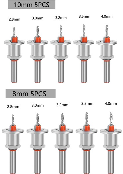 5 Adet 10 mm Hss Havşa Ağaç Işleme Yönlendirici Bit Seti Freze Kesici Vida Çıkarıcı Yıkım Ahşap Çekirdek Matkap Uçları (Yurt Dışından)