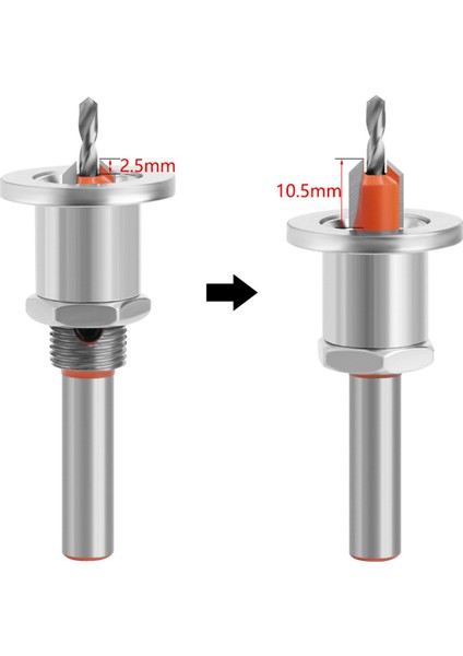 5 Adet 10 mm Hss Havşa Ağaç Işleme Yönlendirici Bit Seti Freze Kesici Vida Çıkarıcı Yıkım Ahşap Çekirdek Matkap Uçları (Yurt Dışından)