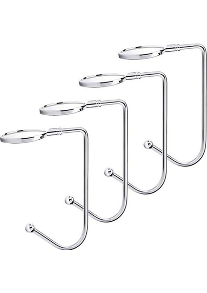 Metal Kancalar Askı Çanta Kanca Askı Noel Çorap Askıları Noel Partisi Için Noel Güvenliği Askı Kavrama (Yurt Dışından)