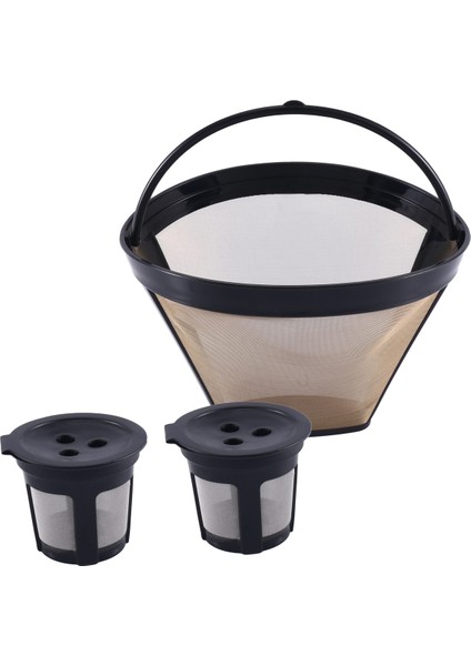 Yeniden Kullanılabilir Kahve Filtresi CFP300 Demleme Kahve Makinesi 2 Üç Delikli K Fincan Kahve Kapsülleri ve 1 Kahve Makinesi Filtresi (Yurt Dışından) modelleri