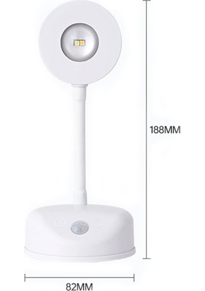 Adet LED Hareket Sensörü Gece Lambası USB Şarj Edilebilir Yatak Odası Duvar Oturma Odası Sensörü Duvar Lambası Iç Mekan Aydınlatması (Yurt Dışından)