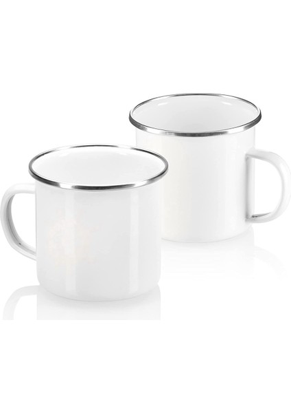 Emaye Kupalar - Emaye Paslanmaz Çelikten Yapılmış Içme Kupaları - Çaydanlık - Dış Mekan ve Kamp Için Kahve Kupa - 3 Parça (Yurt Dışından) fırsatları