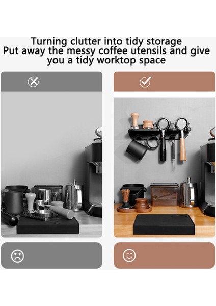 58MM Duvara Monte Kahve Depolama Rafı Hiçbir Yumruk Espresso Demleme Kolu Kahve Depolama Raf Aksesuarları (Yurt Dışından) indirimleri