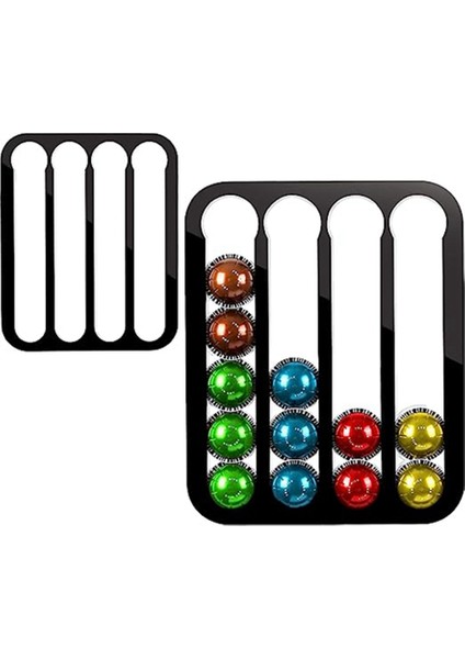 K Bardaklık Kahve Kapsül Saklama Tutucusu Buzdolabına, Duvara Veya Dolap Altına Dikey Veya Yatay Montaj (Yurt Dışından) fiyatları