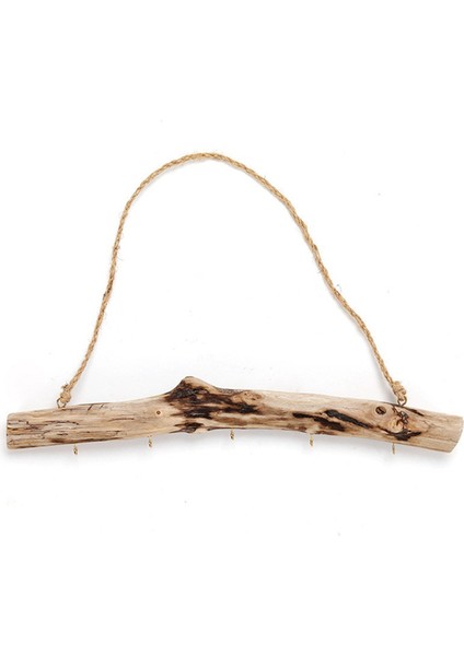 Ahşap Kanca Driftwood Kanca Vintage Dekor Malzemeleri Giriş Yolu Küçük Eşya Dolabı Için Kullanımı Kolay Şube Askı Tutucu (Yurt Dışından)