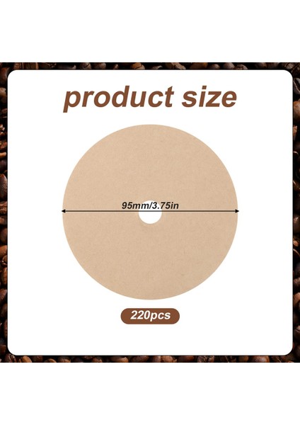 800 Adet Yuvarlak Kahve Filtreleri, 3.75 Inç Kahve Filtreleri Kağıt Ağartılmamış Disk Kahve Filtreleri Espresso Kahve Filtresi (Yurt Dışından) fiyatları