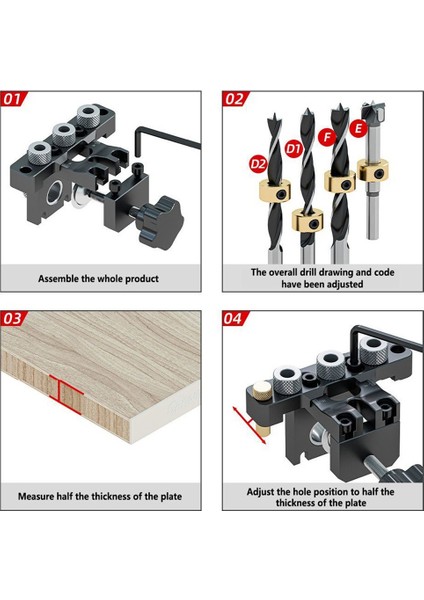 Ayarlanabilir Dübel Jig Ağaç Işleme Cep Delik Jig 8 mm 10 mm Burçlar Sondaj Kılavuzu Bulucu Zımba Araçları En Iyi Dübel Jig (Yurt Dışından)
