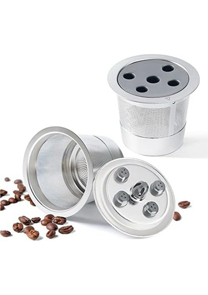 Beş Delikli Paslanmaz Çelik Yeniden Kullanılabilir K Bardaklar Plus Kahve Makinesi Için K-Cups Kahve Filtre Bölmeleri (Yurt Dışından) fiyatları