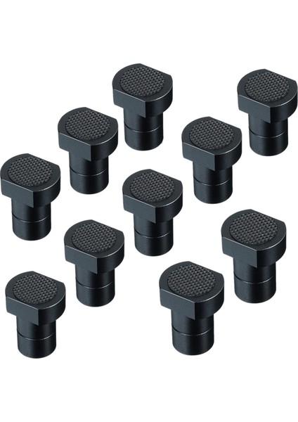 10 Adet Tezgah Köpek 19MM Tezgah Köpek Kelepçesi Alüminyum Alaşımlı Tezgah Köpek Olmayan Ped ile Masa Durdurma Ağaç Işleme Aksesuarları (Yurt Dışından)