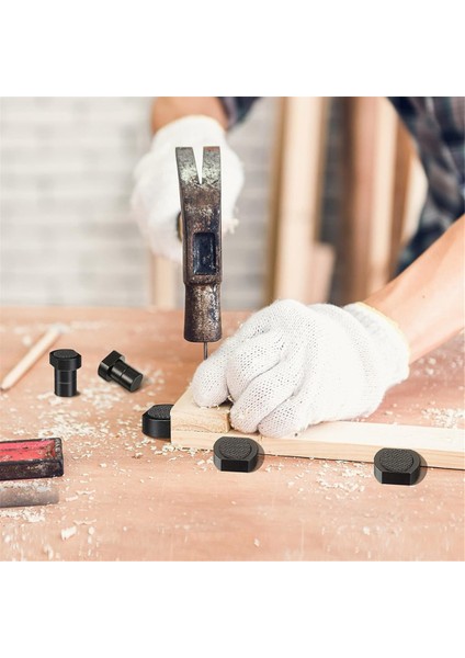 10 Adet Tezgah Köpek 19MM Tezgah Köpek Kelepçesi Alüminyum Alaşımlı Tezgah Köpek Olmayan Ped ile Masa Durdurma Ağaç Işleme Aksesuarları (Yurt Dışından) fiyatları