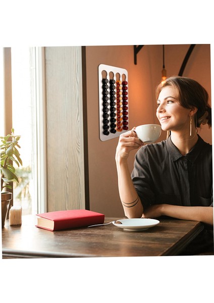 Kahve Kapsül Tutucu, Paslanmaz Çelik Kahve Kapsül Tutucu Çift Taraflı Yapışkanlı 40 Kahve Kapsül Organizatör Tutar (Yurt Dışından) modelleri