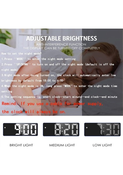 Dijital Çalar Saat, Yatak Odası Için LED Saat, Sıcaklık Göstergeli Elektronik Masaüstü Saati, Küçük Yeşil Saat (Yurt Dışından) indirimleri