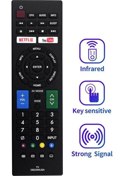 Sharp Smart Tv LC-32M3H LC-40M3H W Için GB234WJSA Uzaktan Kumandayı Değiştirin (Yurt Dışından) fiyatları