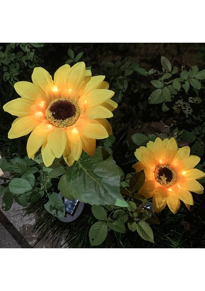 2pcs Ayçiçeği Şeklinde Güneş LED Işık, Kazıklı Bahçe Su Geçirmez Dekorasyon, Açık Avlu Çim Için Uygun (Yurt Dışından) modelleri