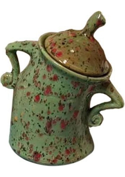 Sevimli Saklama Kabı Gıda Kavanozları Hava Geçirmez Kapaklı Mutfak Saklama Kutusu Gıda Konteyner Çay Kahve Çekirdekleri Fincan (Yeşil) (Yurt Dışından)