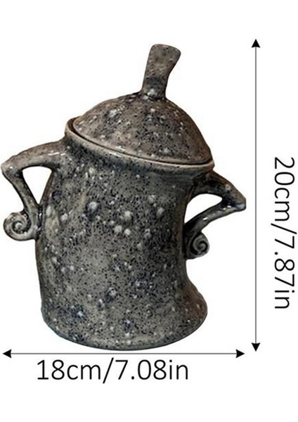 Sevimli Saklama Kabı Gıda Kavanozları Hava Geçirmez Kapaklı Mutfak Saklama Kutusu Gıda Konteyner Çay Kahve Çekirdekleri Fincan (Yeşil) (Yurt Dışından) fırsatları