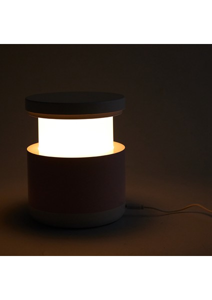 Teleskopik Gece Lambası Akıllı Başucu Lambası USB Şarj Gece Lambası Yatak Odası Çocuk Gece Lambası Uyku Lambası Pembe (Yurt Dışından) fırsatları