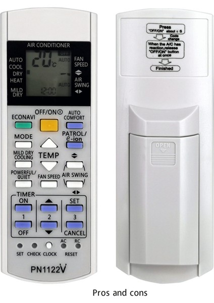 Songxia Klima Evrensel Kızılötesi Uzaktan Kumanda PN1122V Kızılötesi Uzaktan Kumanda Için Uygundur (Yurt Dışından)