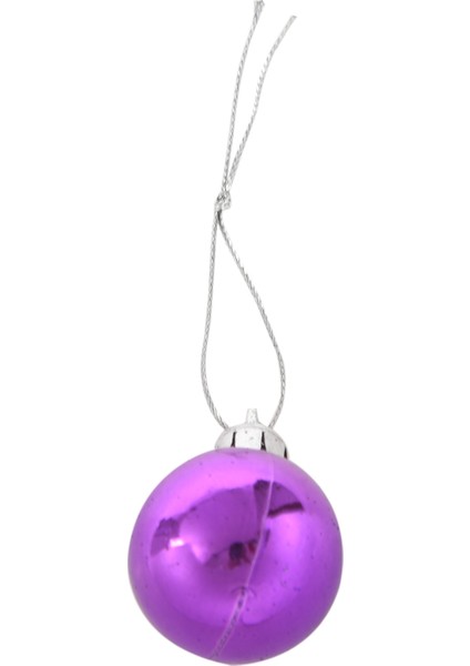 24 Adet Şık Noel Baubles Ağacı Düz Glitter Xmas Süs Topu Dekorasyon Mor (Yurt Dışından) fırsatları
