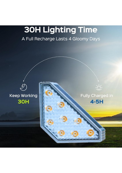 Güneş Adım Işıkları Su Geçirmez Rgb Güneş Merdiven Güverte Işıkları Sundurma, Arka Bahçe, Bahçe Için Güneş Enerjili LED Işıklar Dekor (Yurt Dışından) modelleri
