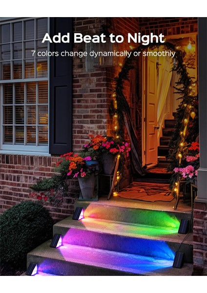 Güneş Adım Işıkları Su Geçirmez Rgb Güneş Merdiven Güverte Işıkları Sundurma, Arka Bahçe, Bahçe Için Güneş Enerjili LED Işıklar Dekor (Yurt Dışından) fırsatları