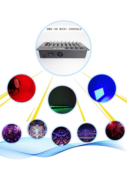 Dmx Denetleyici Mini Dj Işıkları Konsol Kontrolü DMX512 LED Sahne Işığı Lazer Projektör Hareketli Kafa Duman Soğuk (Yurt Dışından)