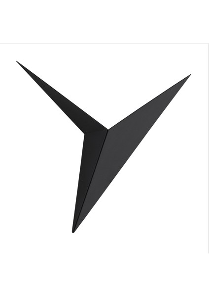 Modern ve Basit Üç Köşeli Şekil LED Duvar Lambası Iskandinav Tarzı Iç Mekan Duvar Oturma Odası Lambası Basit Aydınlatma-Siyah (Yurt Dışından)