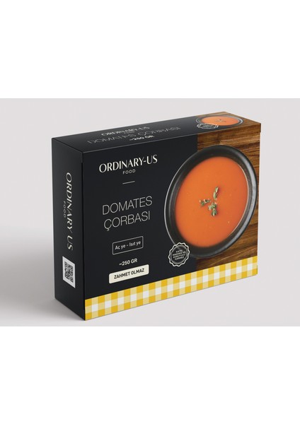 Ordinary-Us Food Domates Çorbası 250 gr 1 Porsiyon